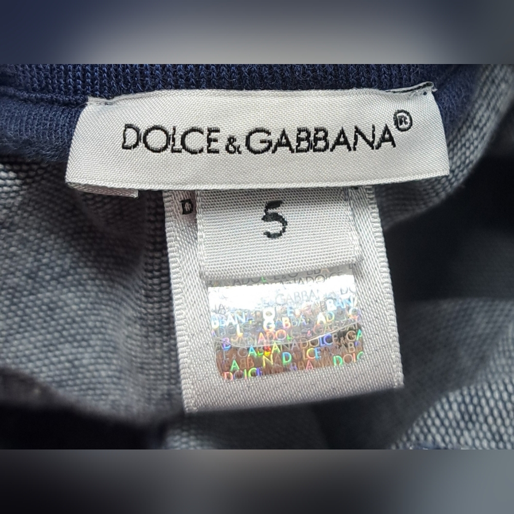 Dolce & Gabanna Kids Boy's Denim Shorts Cargo Italy Size 5 20-21" Waist - Picture 8 of 12
